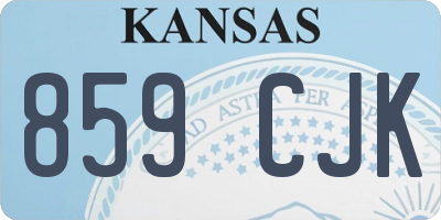 KS license plate 859CJK