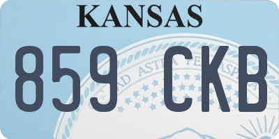 KS license plate 859CKB