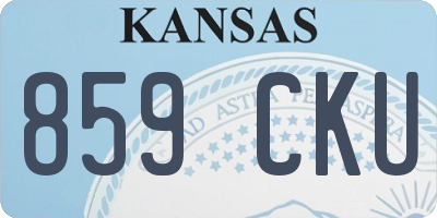 KS license plate 859CKU