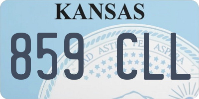 KS license plate 859CLL