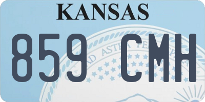 KS license plate 859CMH