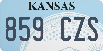 KS license plate 859CZS