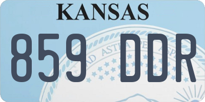 KS license plate 859DDR