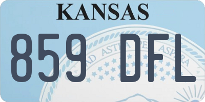 KS license plate 859DFL