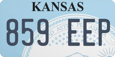 KS license plate 859EEP