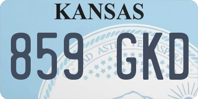 KS license plate 859GKD