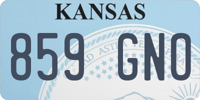 KS license plate 859GNO