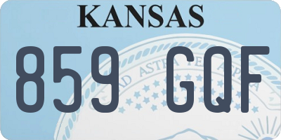 KS license plate 859GQF