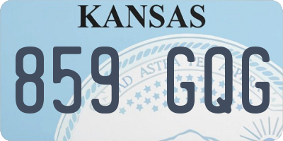 KS license plate 859GQG