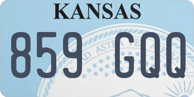 KS license plate 859GQQ