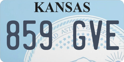 KS license plate 859GVE