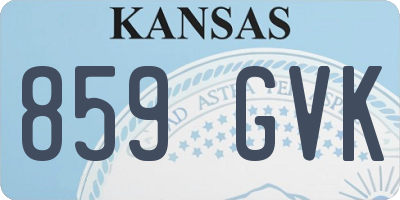 KS license plate 859GVK