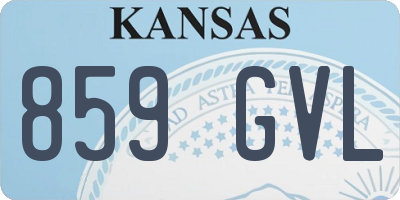 KS license plate 859GVL