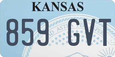 KS license plate 859GVT