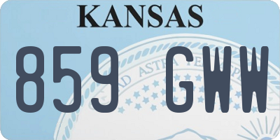 KS license plate 859GWW