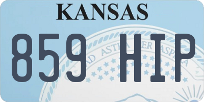 KS license plate 859HIP
