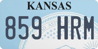 KS license plate 859HRM