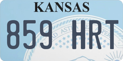 KS license plate 859HRT