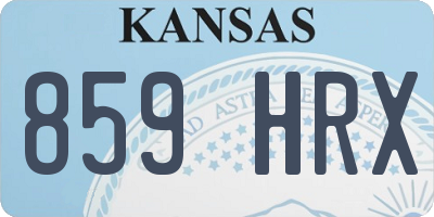 KS license plate 859HRX