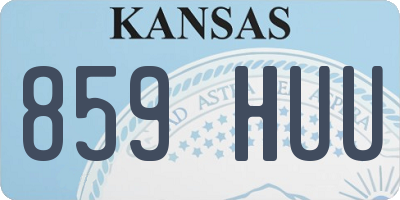 KS license plate 859HUU