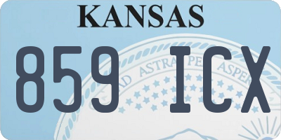 KS license plate 859ICX