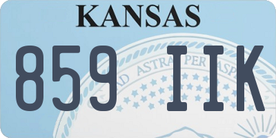 KS license plate 859IIK