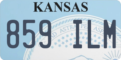 KS license plate 859ILM
