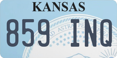 KS license plate 859INQ