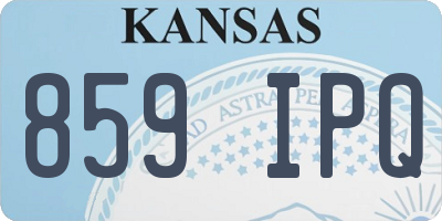 KS license plate 859IPQ