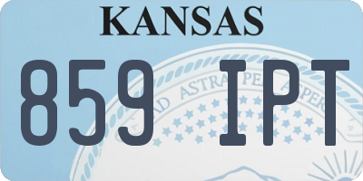 KS license plate 859IPT