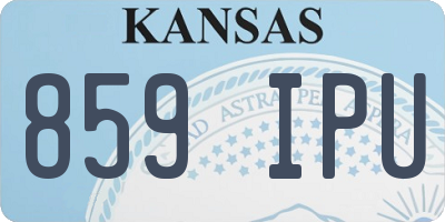 KS license plate 859IPU
