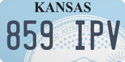 KS license plate 859IPV
