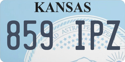 KS license plate 859IPZ