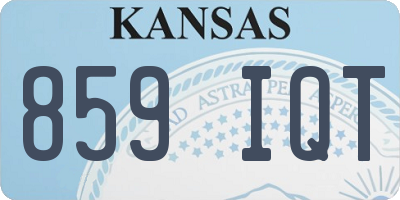 KS license plate 859IQT
