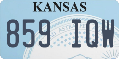 KS license plate 859IQW