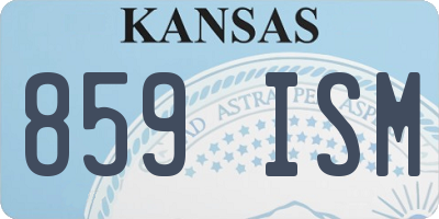 KS license plate 859ISM
