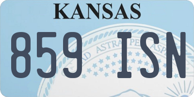 KS license plate 859ISN