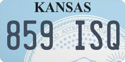 KS license plate 859ISQ