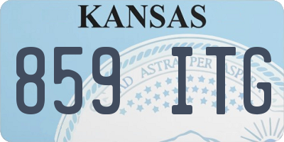 KS license plate 859ITG