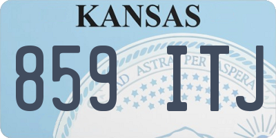 KS license plate 859ITJ