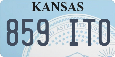 KS license plate 859ITO