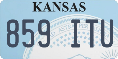 KS license plate 859ITU