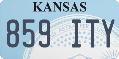 KS license plate 859ITY