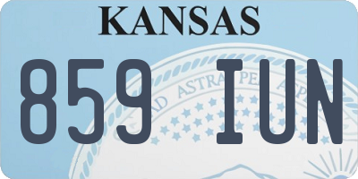KS license plate 859IUN