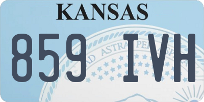 KS license plate 859IVH