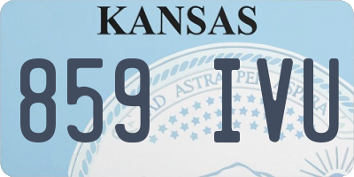 KS license plate 859IVU