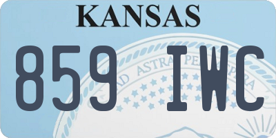 KS license plate 859IWC
