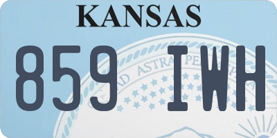 KS license plate 859IWH