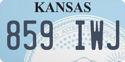 KS license plate 859IWJ