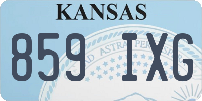KS license plate 859IXG